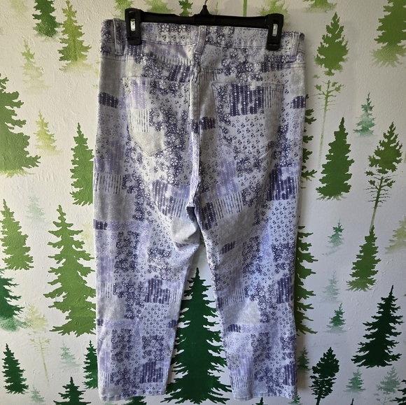 Patchwork Patterned Kensie Straight Fit Jeans - Picture 2 of 10